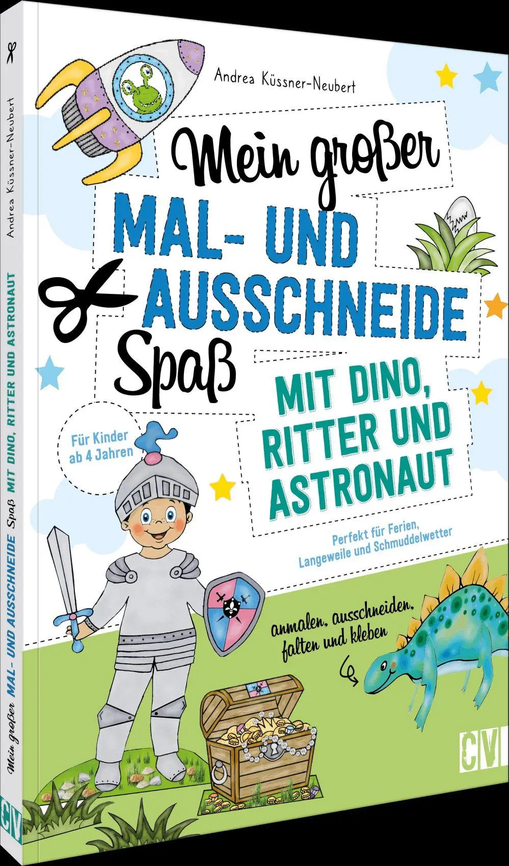 Cover: 9783841103307 | Mein großer Mal- und Ausschneidespaß mit Dino, Ritter und Astronaut